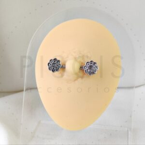 Piercing pezonera flores