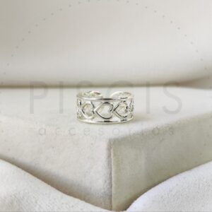 Anillo Hertz regulable, blanco.