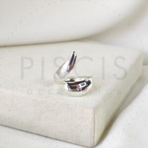 Anillo Lap regulable, blanco.