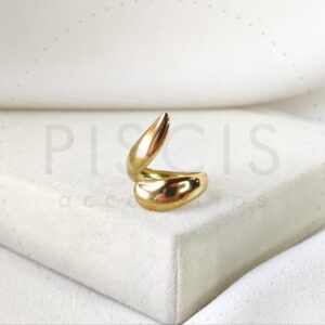 Anillo Lap regulable, dorado.