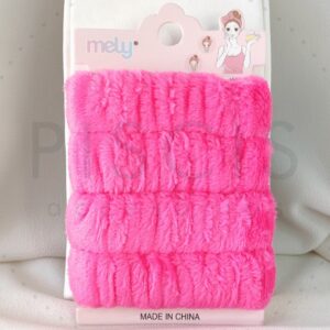 Muñequeras, fucsias.