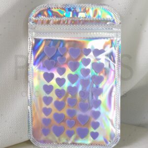 Parches para acné - corazones lilas.