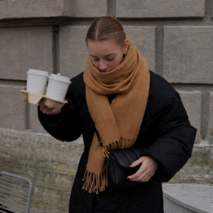 Bufandon lanilla, camel.