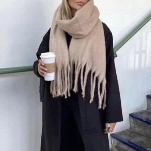 Bufandon nube, rosa viejo.