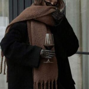 Bufandon nube, chocolate.