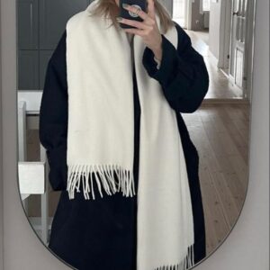 Bufandon lanilla, natural.