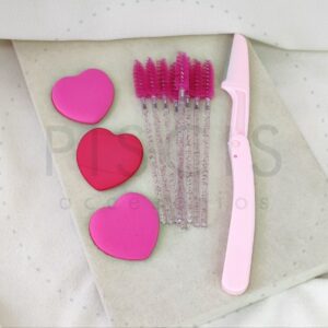 Set de belleza, fucsia.