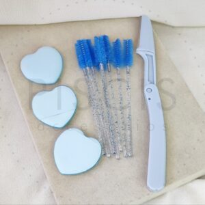 Set de belleza, celeste.