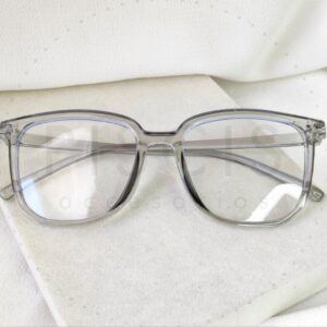 Marcos lentes, grises.