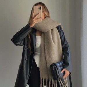 Bufandon nube, camel.