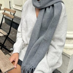 Bufandon lanilla, gris.