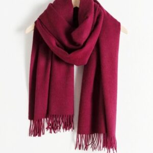 Bufandon lanilla, bordo.