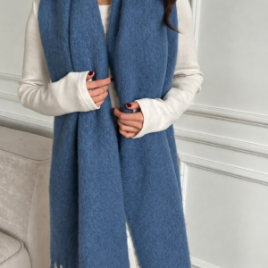Bufandon nube, azul jean.