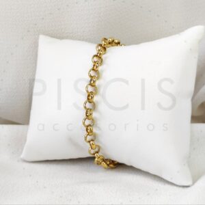 Pulsera Rolo, dorada.