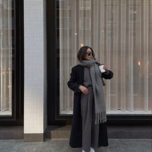 Bufandon nube, gris oscuro.