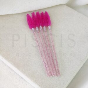 Pack x5 peines rosas cejas/pestañas.