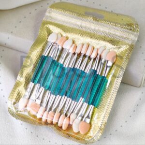 Pack x12 brochitas/esponjitas, verdes.