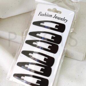 Pack x5 hebillas tictac negras.