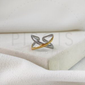 Anillo cruzado regulable, combinado.