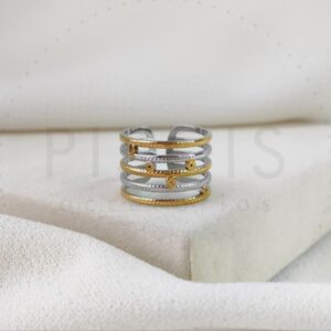 Anillo puntos regulable, combinado.