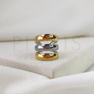 Anillo triple grande regulable, combinado.