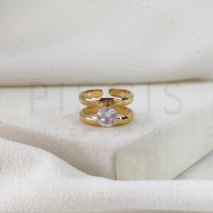 Anillo Ellen regulable, dorado.
