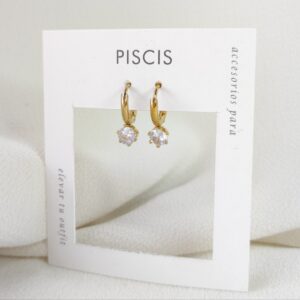 Arg. Annie strass blanco, doradas.