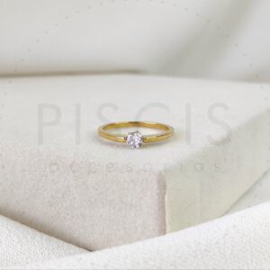 Anillo Lucero, dorado.