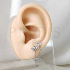 Helix Coronita 3 strass doble con cadenita.