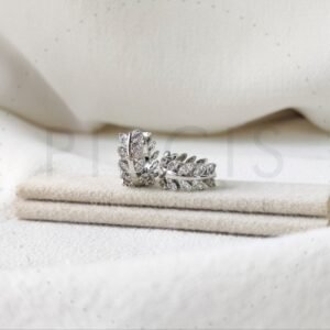 Argollas Allo con strass, plateadas.